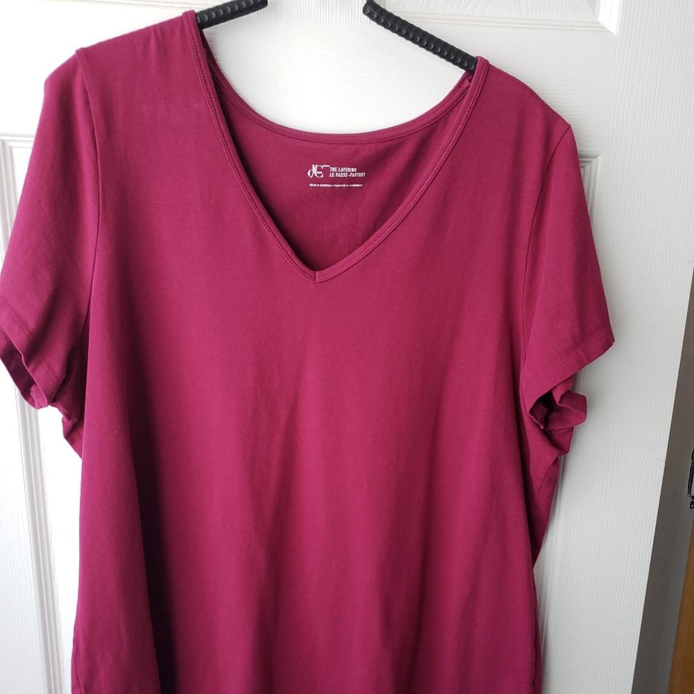 DC Jeans V-neck T-shirt NWOT 3x